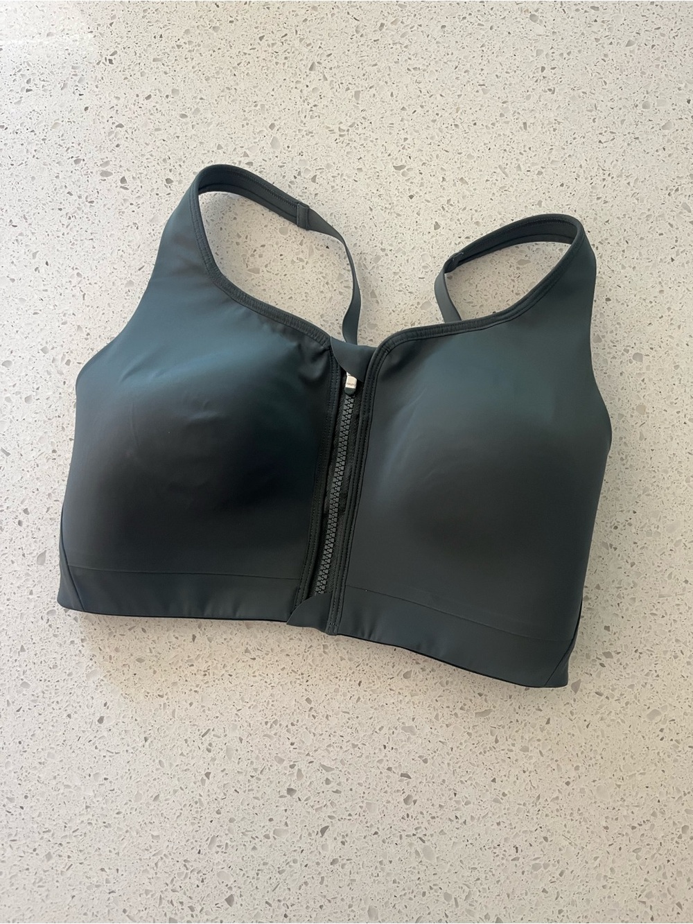 Athleta Advance Zip Front High Impact Sports Bra 34DD